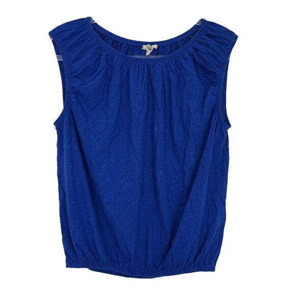 MADEWELL Bubble Tee M Brilliant Sapphire Blue Linen Blend Regular Fit NWT B23 - Picture 2 of 5